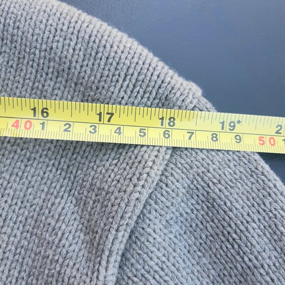 Polo Ralph Lauren SZ M Gray 100% Cotton 2 Button Shawl Collar Men's Sweater - Picture 9 of 14